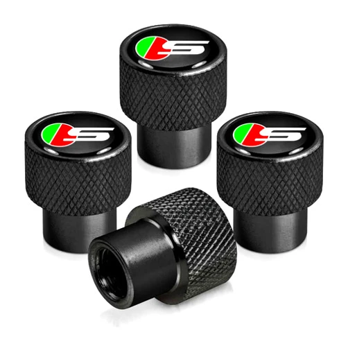 JULOPO Car Wheel Tire Valve Stem Caps Compatible with Jaguar XE XEL XF XFL XJ F-PACE F-Type Tire Air Caps Cover Large car Logo Metal Material