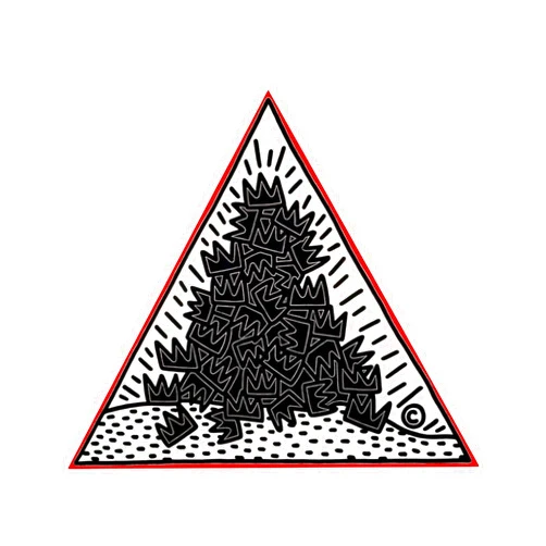ART.COM Wall Giclee Print A Pile of Crowns for Jean-Michel Basquiat, 1988 by Keith Haring, 16