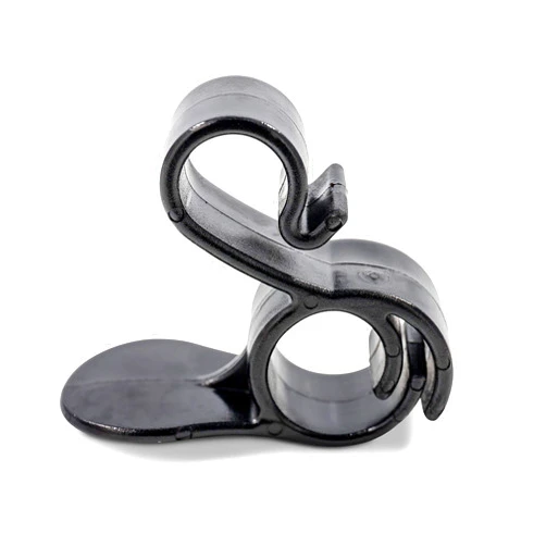Camco RV Awning Valance Clips - Easily Hang Rope or Party Lights from Your RV's Awning Valance or Pop-Up Shelter - includes a Pack of (10) Clips (42709)