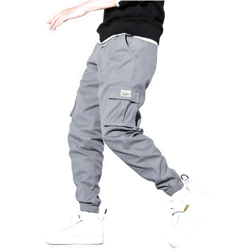 HOTake Men's Casual Cargo Pants Elastic Waist Drawstring Tapered Pants for Men Joggers Hiking Pants with Multi Pockets