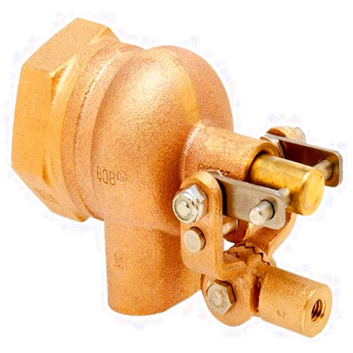 Robert Manufacturing R605T-2-5 High Turbo Series Bob Red Brass Float Valve Assembly with Stem and Float, 2