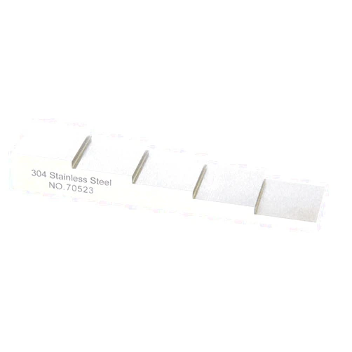 SULMILE 5 Step Test Calibration Block Step Wedge for Thickness and Linearity Calibration for Ultrasonic Thickness Gauge in NDT Testing #304 Stainless Steel 0.100'' 0.200'' 0.300'' 0.400'' 0.500''