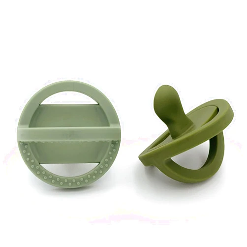 DODDLE & CO. Doodle & Co. London Classic Pacifier for New Born Babies | BPA Free Angled Shape 100% Silicone for Infants with & Without Teeth | Helps Promote Healthy Oral Development | 0+ Months | 2 Pack