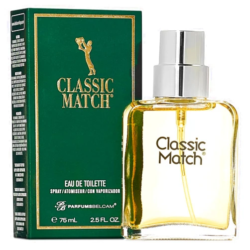 PB ParfumsBelcam Classic Match Green Eau De Toilette Spray for Men – Fresh Chypre Cologne, Bergamot, Basil, Musk, Long-Lasting Masculine Fragrance, Signature Scent – 2.5 Fl Oz