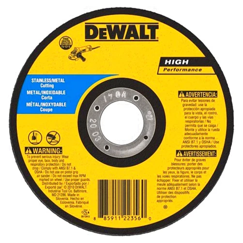 DeWalt DW8065S Cfree Thin Cutoff Wheel, 7-Inch x.045 x 7/8-Inch
