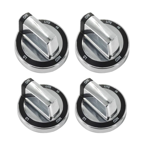 Toefficy Pack of 4#W10415450 Replacement Part New #WPW10415450 W10294797 W10325899 W10415450 AP6021125, 2118719, PS11754446 Control Knob for Whirlpool