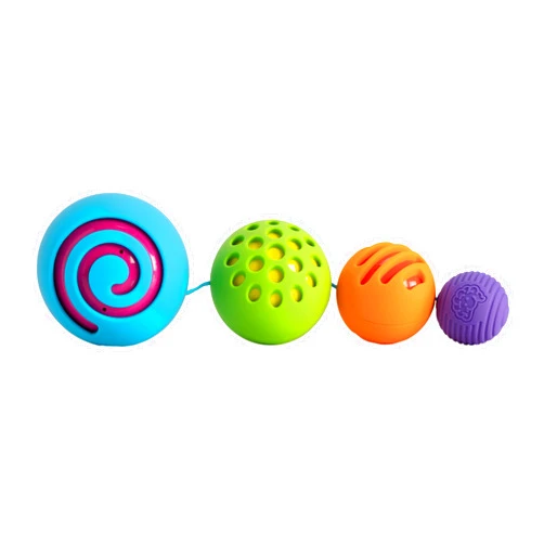 Fat Brain Toys OombeeBall - Sensory Nesting Puzzle for Babies & Toddlers
