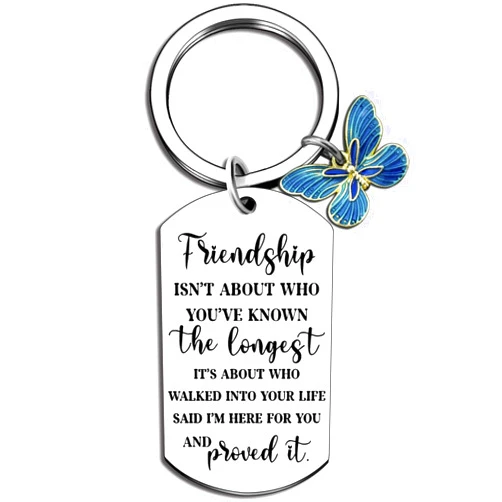 Isiyu Friendship Gifts For Women Friends Best Friend BFF Bestie Gifts For Women Funny Keychain Gifts For True Friends Unique Friend Gifts For Girls Sister Bestie Female Birthday Christmas Gifts
