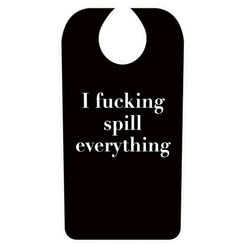 Wentur Funny Adult Bibs for Men Washable Waterproof Adult Bib for Eating with Crumb Catcher