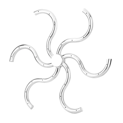 Stanbroil 18 Inch Octo Burner for Natural Gas & Propane Fire Pit Fireplace - 304 Stainless Steel Fire Pit Burner for Indoor & Outdoor, BTU 147,000 Max