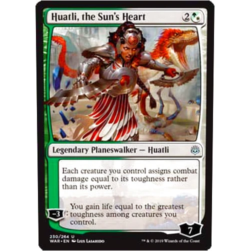 Magic The Gathering Magic: The Gathering - Huatli, The Sun's Heart - War of The Spark