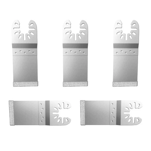 LEILUO Oscillating Multi Tool Blades 5 Pack Diamond Multitool Blades for Grout Removal Fit DeWalt Milwaukee Makita Ryobi and More