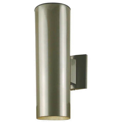 Westinghouse 6797500 Two-Light Outdoor Wall Fixture, Polished Graphite Finish on Steel Cylinder