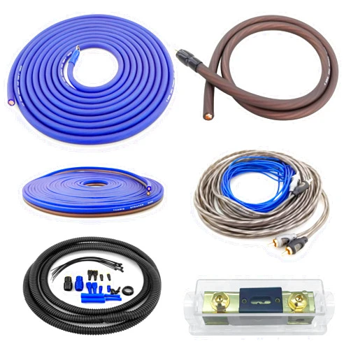Zhevrax 4 Gauge 100% Copper OFC Complete Amplifier Wiring Kit | True Spec 4 AWG (American Wire Guage) for Automotive Car Audio Subwoofer Amp Install (incl Power Ground Cable RCA Speaker Remote Wires)