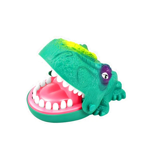 VICASKY 1pc Biting Finger Dinosaur Toy for Kids Cartoon Animal Biting Finger Dentist Games Parent-Child Interactive Funny Toys Ages 4 and Up