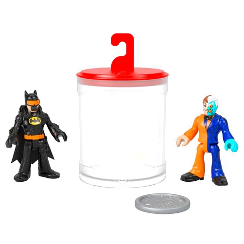 Fisher-Price Imaginext DC Super Friends Batman Toys, Color Changers Figure Set, Batman & Two-Face for Preschool Kids Ages 3+ Years