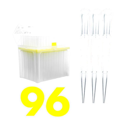 Kashi Scientific 1000 uL Universal Racked Laboratory Pipette Tips, Sterile Dnase/Rnase Free, Pyrogen Safe [1000ul, Non-Filtered, 96 Tips]