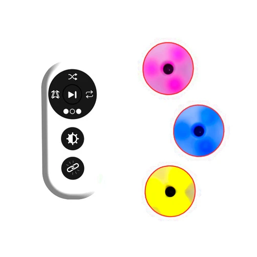 QUELINGSPORT Response Agility Training Light, Children's Physical Fitness Training, Remote Control to Control Light Operation red 3 Lights+Remote Control