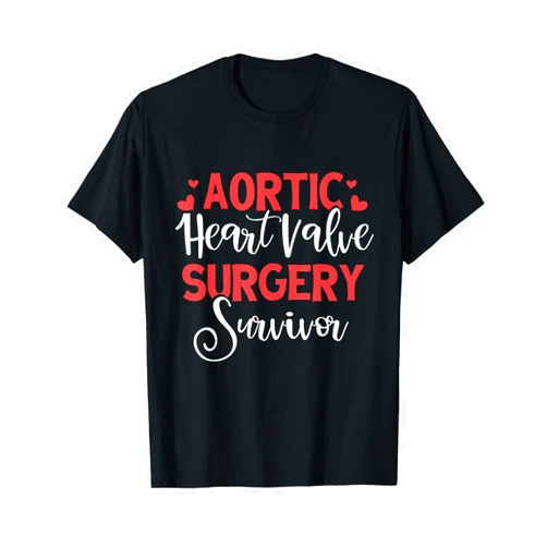 SHIRTSIDE Heart Surgery Aorta Heart Survivor Heart Disease Awareness Ges T-Shirt