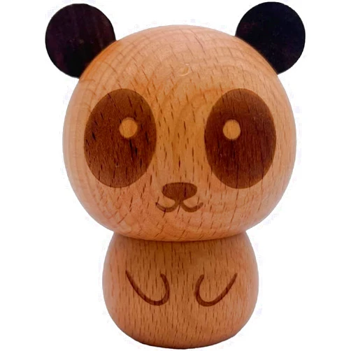 DSINEY Solid Wood Panda Toothpick Holder for Home Use Cartoon Cute Toothpick Case for Restaurant, Creative and Fashionable Personalized Toothpick Dispenser