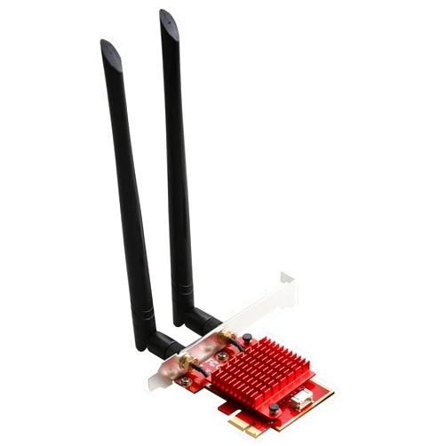 AUSXARON WiFi 6 AX3000 PCIe Wireless Card for Desktop PC, Intel AX200 Dual Band 2.4G/5G 3000Mbps WiFi 6 Speed Wireless Adapter with Bluetooth 5.0, MU-MIMO, Low Latency, Support Win10 64 bit only