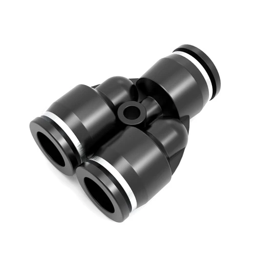 ZQIDLI Pneumatic Connector 3/8 Inch OD Tee Union Push to Connect for Air Pipe Joint Pneumatic Fittings PY 3/8(Pack of 10)
