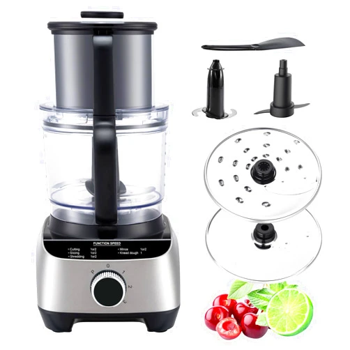 HBOWMDJIA 14 Cup Food Processor, Food Chopper Electric 84.5oz, Bpa Free, 600w Food Processor Blender Combo With 4 Blades For Slicing, Shredding, Meat Grinder, Doughing, Vegetable Chopper For Home