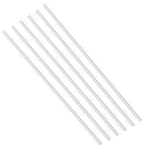 Swpeet 6Pcs 1/10 Inch Stainless Steel Solid Round Rod Lathe Bar Stock Kit, Diameter 3mm Length 300mm, Perfect for Various Shaft, Miniature Axle, Model Plane, Model Ship, Model Cars (3mm×300mm)