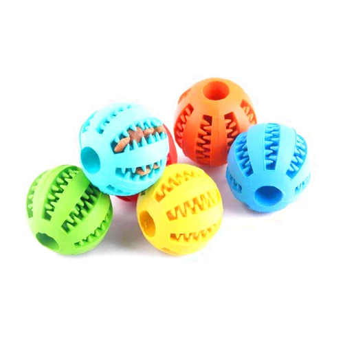 Generic Pawzone - Dog Puzzle Teething Toys Ball Nontoxic Durable Dog Chew Toys for - Puppy Small Large Dog Teeth Cleaning/Chewing/Playing/Treat Dispensing Dog Toys/Chew Ball (Blue)