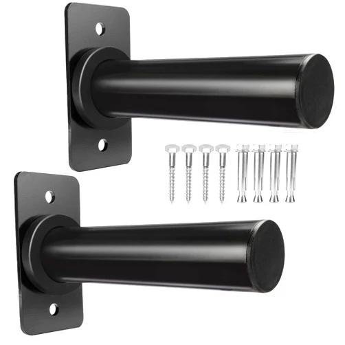 BRTGYM Wall Mounted Weight Plate Holder, Fit 2inch Olympic Weight Plates, Max Weight Capacity 275 lb, Heavy Iron Construction, Mounting Hardware Included