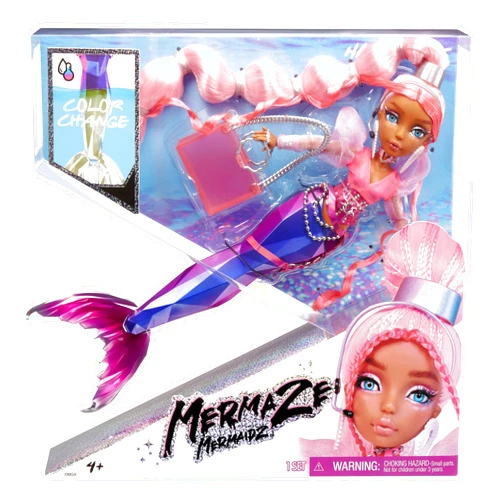 MERMAZE MERMAIDZ MERMAZE Color Change Harmonique Mermaid Doll with Stylish Accessories, Poseable, Ages 4-12+