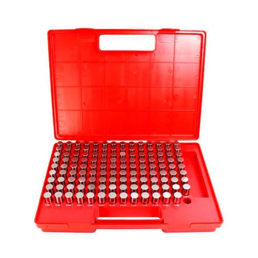 HFS(R) Steel Pin Gage Set Minus M4 with Plastic Case Precision Measurement Tool for Industrial Applications 125pcs 0.626-0.750