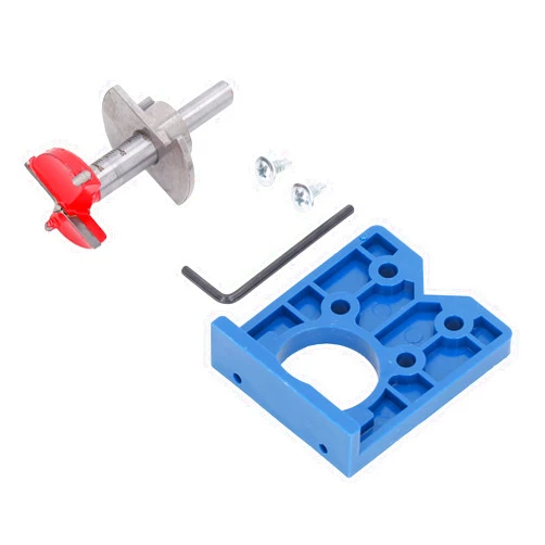 Akozon Premium 35mm Concealed Hinge Jig Drill Tool Set for Accurate Door & Window Furniture Installation