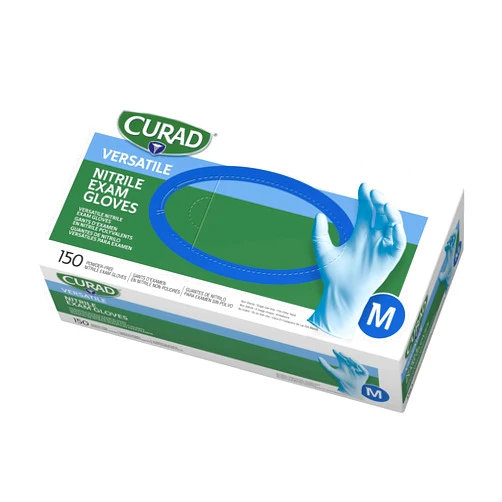 Curad Medline Industries CUR9315 CURAD Nitrile Exam Gloves, Latex Free, 9