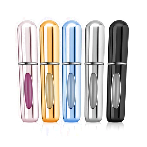 Ejfete 5 Pcs Mini Refillable Perfume Atomizer Bottles,5ml Travel Size Spray Bottles,Empty Perfume Refill Pump for Traveling and Outgoing