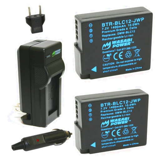 Wasabi Power Battery (2-Pack) and Charger for Sigma BP-51 and Sigma dp1 Quattro, dp2 Quattro, dp3 Quattro, fp, fp L