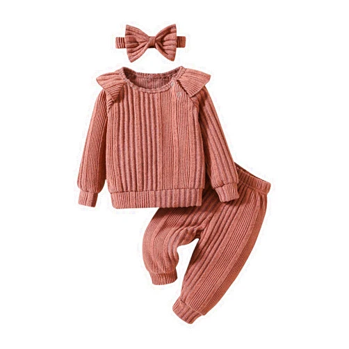 Abbence Baby Girl Sweatshirt Clothes Set 0-24Months