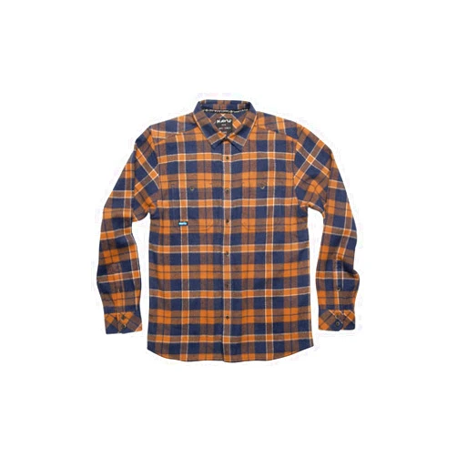 KAVU Big Joe Flannel Shirt - Lightweight Casual Fit - Long Sleeve Button Up Plaid