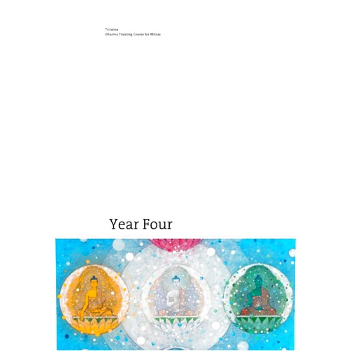 Triratna Buddhist Community Dharma Training Course Year Four
