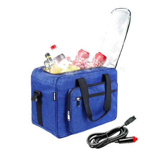 WILDGEEK 26 Quarts 12 Volt Portable Car Electric Cooler Bag USB 25L AC/DC Cool and Heat Thermal Plug in Fridge Compatible Mini Cooler Warmer Refrigerator for Vehicles Truckers