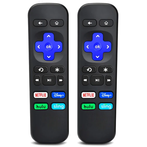 Dayume 2PCS New Replacement Remote Control for All Roku Box, for Roku Express/Player/Premiere, for Roku HD,LT,XS,XD, for Roku 1 2 3 4 (NOT for Roku Stick or TV)