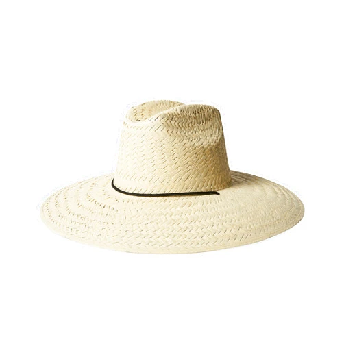Brixton Bells Extra Wide Brim Straw Fedora Hat