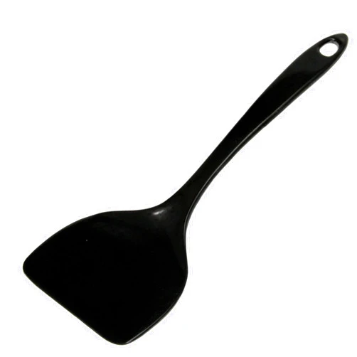 Chef Craft Basic Melamine Jumbo Turner/Spatula, 11.75 inch, Black