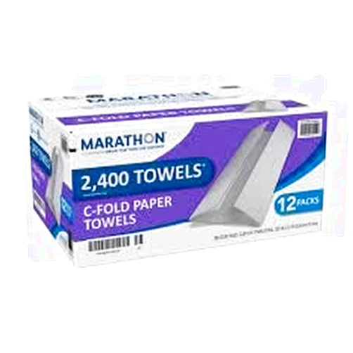 Generic Marathon Absorbent 2-Ply C-Fold Paper Towels - 12 Pack (2400)
