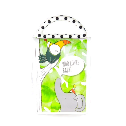 Sassy Developmental Look Book Photo Album, High Contrast Colors and Patterns, Drool Resistant Pages Hold Photos, 0+ Months