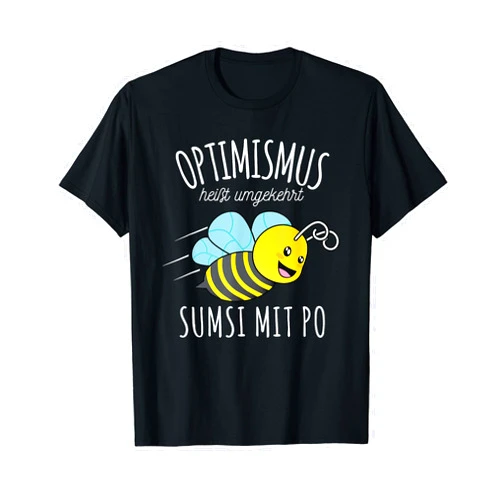 Imker Bienen & Hummeln Geschenke & lustige Sprüche Fun Sumsi with Po Optimism Beekeeper Honey T-Shirt