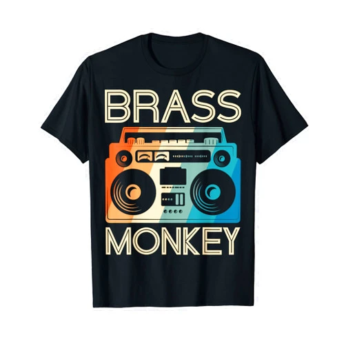Funny Cool Music Tees Inc Brass Monkey Funny Cool Music T-Shirt