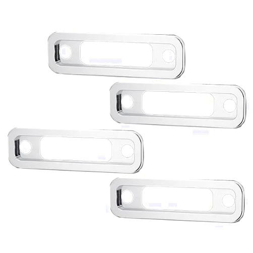 DefenderWorx H2PPC05008 Smooth Side Lamp Bezel for Hummer H2-4 Piece