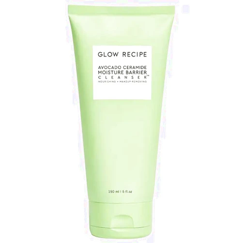 Glow Recipe Avocado Ceramide Moisture Barrier Face Cleanser - Hydrating Facial Cleanser for Dry Skin - Daily Makeup Remover & Gentle Face Wash with Avocado Oil for Skin Barrier Repair (150ml)