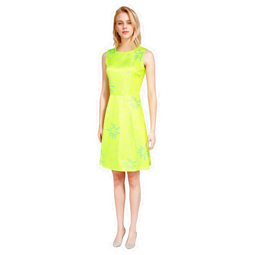 Haocloth Joy Costume Dress Cosplay for Women, Halloween Emotion Joy Printed Sundress Outfit Sleeveless Knee Length Dress